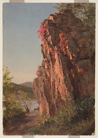 Landscape with Large Rock, possibly North Carolina, Frederic Edwin Church
