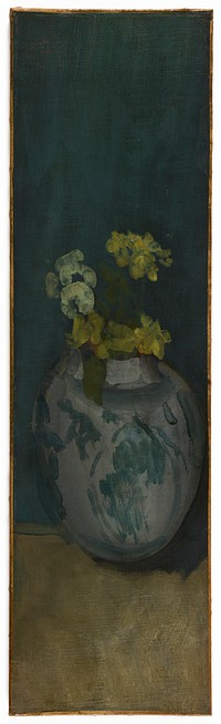 The Blue Girl (fragment): Yellow and Blue, James Abbott McNeill Whistler (1834-1903)