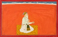 The sage-physician Dhanvantari, folio from the “Sixth” Bhagavata Purana series, also known as the “small” Guler-Basohli series