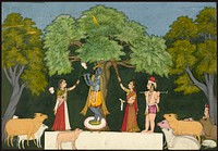 Krishna entertains his companions