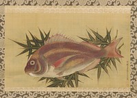 Red Sea Bream (Tai) on Bamboo Leaves, Ogawa Ritsuo