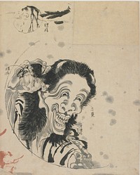 A Spirit from the Hyaku Monogatari by Katsushika Hokusai