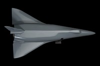 Model, Space Shuttle, Delta-Wing High Cross-Range Orbiter Concept