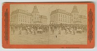 A stereograph of Howard University in the late 19th century, Charles Warren Woodward