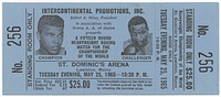 Ticket for boxing match between Muhammad Ali and Sonny Liston, National Museum of African American History and Culture