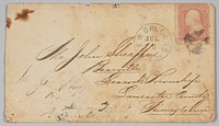 Wove paper envelope addressed to John Sheaffer of Bareville, PA, National Museum of African American History and Culture