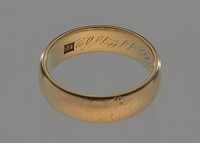 Wedding ring belonging to Louise Ayers Church