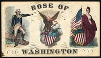 "Rose of Washington" Civil War Union patriotic cover, National Stamp Collection