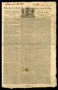 Publication of William Goddard's plan in the Essex Gazette