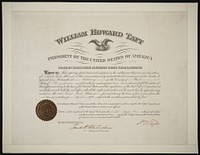 Certificate of appointment for postmaster