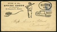 Boston MA Hyde & Co. baseball player illustrated cover