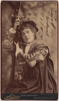 Julia Marlowe as Rosalind in "As You Like It"