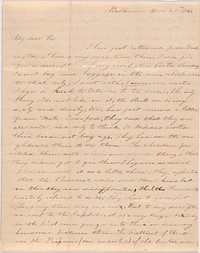 Letter from Mary Shoemaker to her father, F. Shoemaker