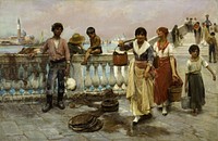 Water Carriers, Venice, Frank Duveneck