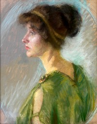 Young Woman in Green by Alice Pike Barney