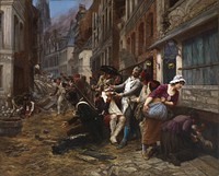 Episode of the Siege of Lille, 1792, Georges Gaston Theodore Melingue