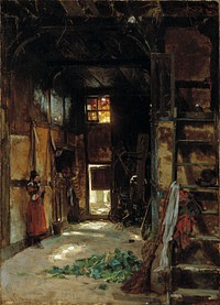 Interior of a Westphalian Cottage, Worthington Whittredge