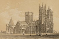 North West View, York Cathedral, F. Bedford