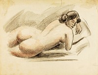 Reclining Female Nude by Carl Newman