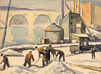 C.W.A. Worker at Key Bridge, Edgar Nye