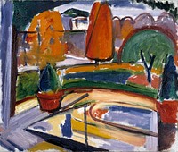 Landscape with Pond--Newman's Yard by Carl Newman