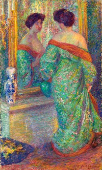 (Lady Reflected in Mirror) by Carl Newman