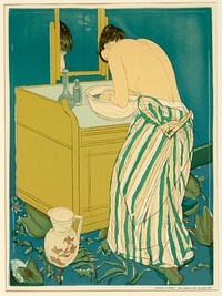 Woman Bathing (poster), Mary Cassatt