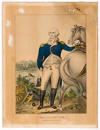 Washington (Standing by His Horse), Nathaniel Currier
