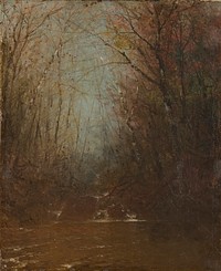 Forest Interior with Stream, John Frederick Kensett