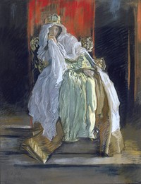 The Queen in "Hamlet", Edwin Austin Abbey