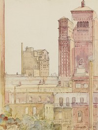 Chicago, Rooftops near Allerton House, Donald Shaw MacLaughlan