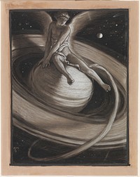 (Illustration for Rubáiyát of Omar Khayyám) The Throne of Saturn by Elihu Vedder