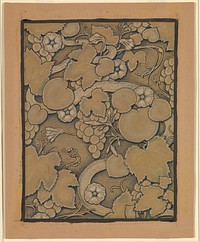 (Illustration for Rubáiyát of Omar Khayyám) Lining Paper