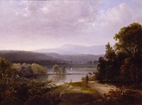 River View with Hunters and Dogs, Thomas Doughty