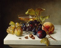 Still Life with Fruit and Champagne, Helen Searle