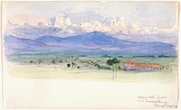 Alban Mountains from Via Tuscolana, Rome, George Elbert Burr