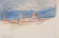 View from S. Miniato, Florence, George Elbert Burr