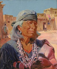 Old Man of Zuni, High Priest (Cacique), Ira D. Gerald Cassidy