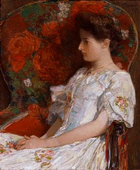 The Victorian Chair by Frederick Childe Hassam