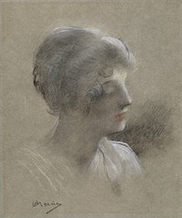 Head of a Young Lady, Antonin Merci