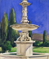 Marble Fountain in Italy, John Singer Sargent