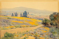 California Spring Landscape, Elmer Wachtel
