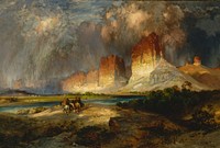 Cliffs of the Upper Colorado River, Wyoming Territory, Thomas Moran