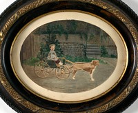 Boy in Dog Cart