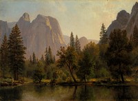 Cathedral Rocks, Yosemite Valley, Albert Bierstadt