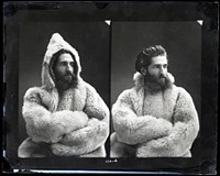 Portrait of Emil Bessels in Fur Parka