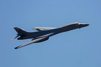 A B-1B Lancer at the Dyess AFB Air Show in May 2018.