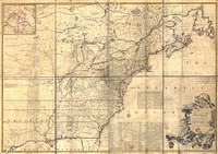 Mitchell Map - A map of the British and French dominions in North America,...; 1757