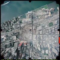 Remains of the World Trade Center complex in downtown New York City, United States, after the September 11 attacks. Image taken by NOAA's Cessna Citation Jet on September 23, 2001, from an altitude of 3,300 ft (1,005 m) using a Leica/LH systems RC30 camera.