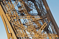 Eiffel Tower structural detail. Northern pillar staircase.